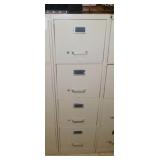 Century 4 drawer metal filing cabinet, 52" tall,
