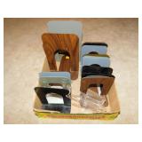 Metal office bookends