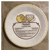 Nice 1980's Rawleigh's Lemon Pie recipe plate -