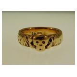 14K yellow gold Germany SS Honor Death's Head