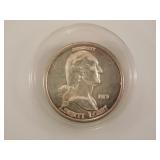 1973 Liberty Lobby .999 1 troy oz. silver round