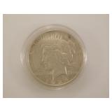 1934-D Peace silver dollar coin