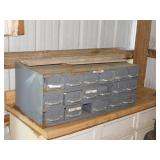 Equipto steel 18 drawer sorting drawer bin unit,
