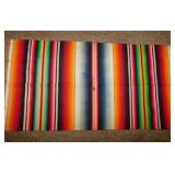 Vintage wool Indian blanket throw, 37' x19' -