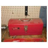 Popular Mechanics metal toolbox w/ tray, 16' wide