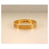 10K yellow gold wedding band ring, size 11