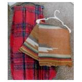Hand woven Southwest Indian style wool rug, 34' x