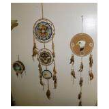 Native American Indian dreamcatchers & drum w/