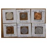30 foreign coins in 2x2's - Moroccan King Hassan