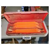 Safety triangle reflector set