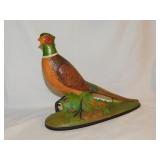 Ceramic pheasant statue, 10.5' tall