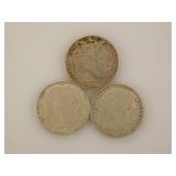 Three 1938 Paul Von Hindenburg silver coins w/