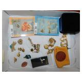 Costume jewelry brooch pins
