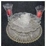 Vintage Indiana Glass deviled egg platter -