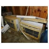 2 window unit AC air conditioners, front covers
