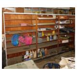 Contents of shelving unit: Motor oil -