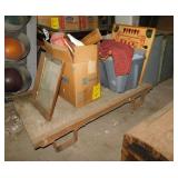 Antique railroad cart platform - 2 metal foot