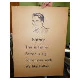 Vintage elementary school reading poster -