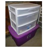 Plastic 3 drawer storage unit - Sterilite 30