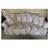 La-Z-Boy camelback Country Floral sofa couch with