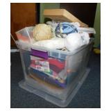 Sterilite 66 qt. storage tote w/ lid full of