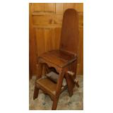 Wooden bachelor chair step ladder ironing board