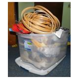 Sterilite 66 qt. storage tote w/ lid full of