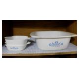 Corning: Blue Cornflower & Shadow Iris bakers -