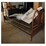 Antique metal hired man
