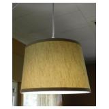 Swag pendant lamp w/ shade, 12" wide