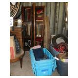 Folding wood privacy screen - Coleman lantern -