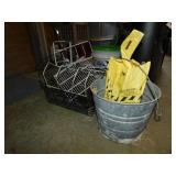 Galvanized bucket & more