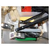 Can crusher - New paint brushes - Nails - Tools