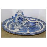 Heritage Mint Blue Willow 18" oval platter -