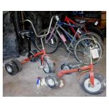 2 adult & child trail tricycles