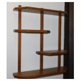 Wooden wall shelf, 21" tall - Mosquito net