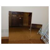 2 wall mirrors, largest 30' x 40'