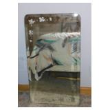 2 vintage wall mirrors: Etched, 18' x 32' -