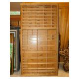 Vintage wooden printer's tray - Wall dï¿½cor: