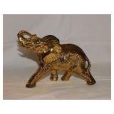 Solid brass elephant statue, 8.5' long