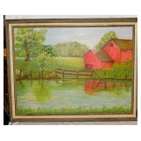 3 original landscape oil paintings -