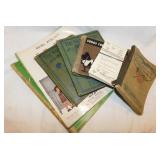 Vintage kid's music books, sheet music, school