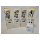 4 new 1980's Italy Quadro cube desk pen sets in
