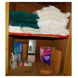 Bathroom closet contents: Towels - Feminine