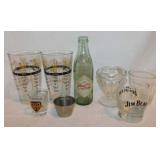 Vintage Coca-Cola Coke bottle - Barware: Jim Bean