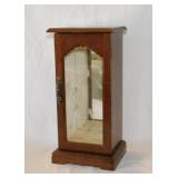 2 wooden dresser top jewelry boxes,