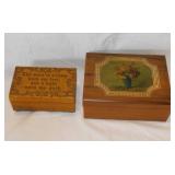 Musical wooden box w/ daily Bible verse cards - 2