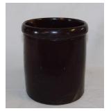 Antique stoneware crock, 7" tall