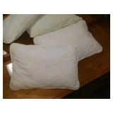 Quilted bed pads - 2 throw pillows