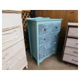 Vintage Shabby Chic distressed 4 drawer wooden